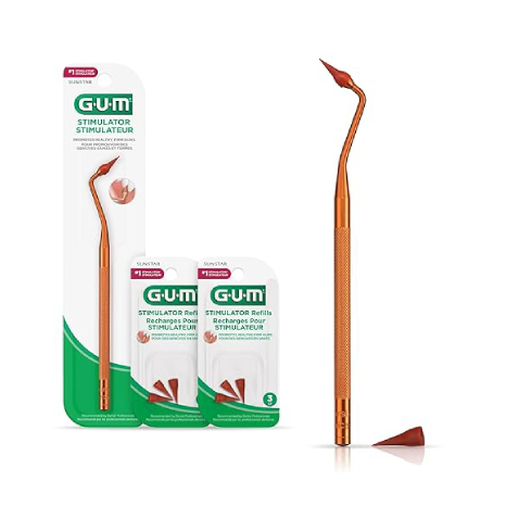 GUM Stimulator Permanent Handle - Long Handled Massager